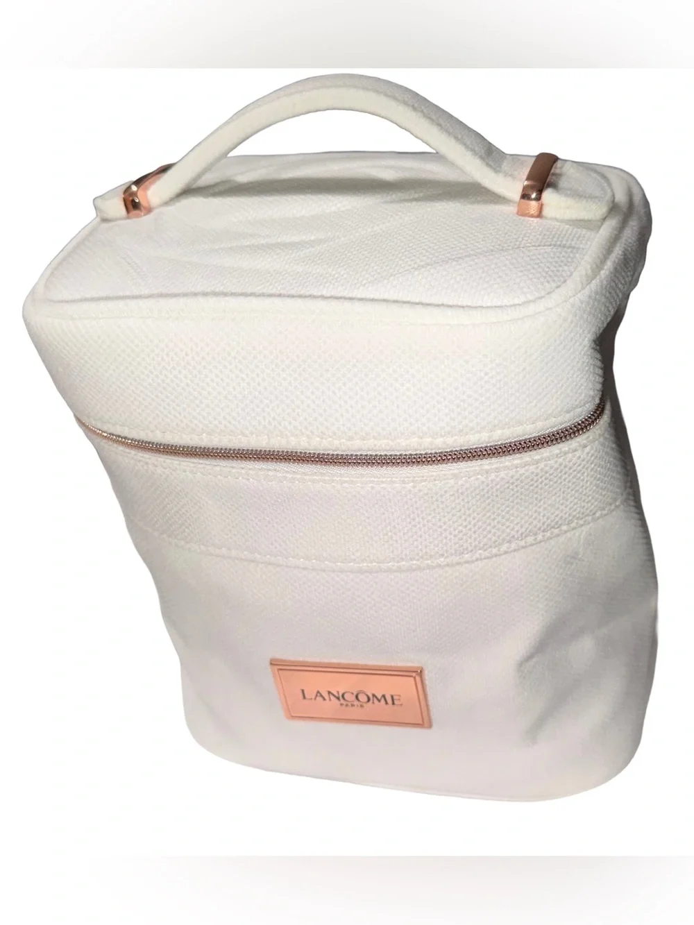 Lancome Cosmetic Makeup Bag, GWP, White New Absolue Rose Lancôme NEW